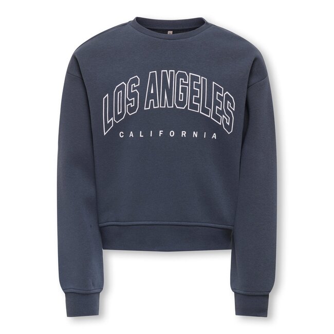 Kids ONLY winter sweater meisjes - blauw - KogSweat - loose fit