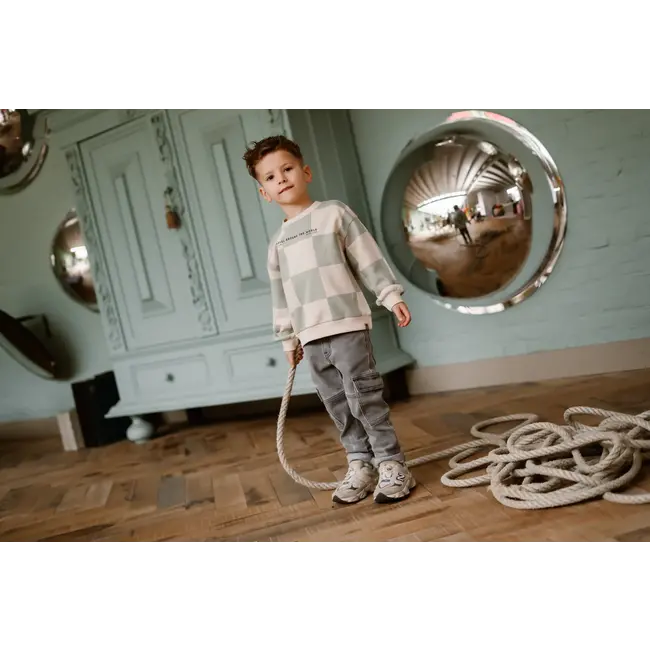 Daily7 winter cargo jeansbroek jongens - grijs - straight fit