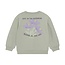 Daily7 winter sweater meisjes - groen - backprint
