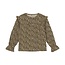 Daily7 winter t-shirt meisjes - zand -longsleeve/ animal