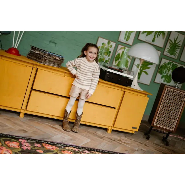 Daily7 winter short meisjes - zand - paperbag/fancy