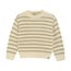 Daily7 winter sweater meisjes - zand - strepen/gebreid