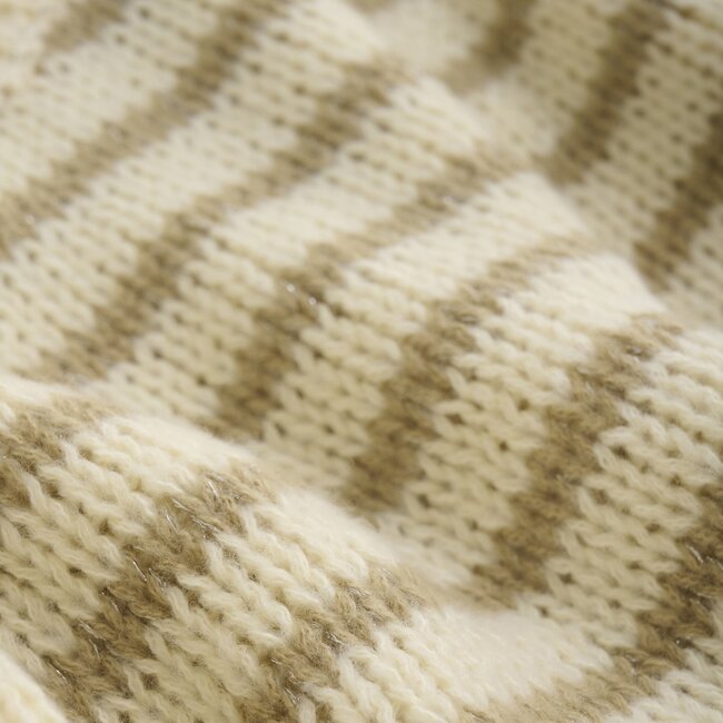 Daily7 winter sweater meisjes - zand - strepen/gebreid