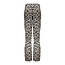 Geisha winter wide broek meisjes - zwart/zand - AOP luipaard