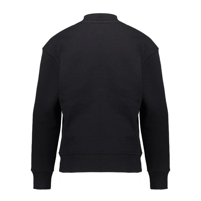 Geisha winter sweater meisjes - zwart - knopen op schouder