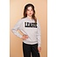 Geisha winter sweater meisjes - grijs/zwart - league