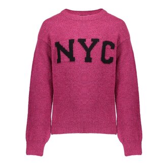 Geisha winter trui meisjes - roze/zwart - NYC