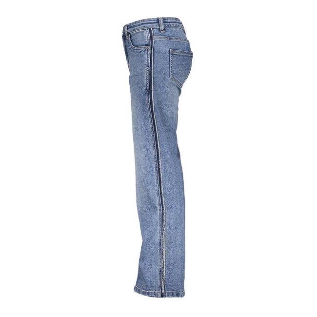 Geisha winter jeans meisjes - blauw - piping