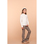 Geisha winter flare broek meisjes - bruin/goud - jacquard