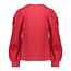 Geisha winter sweater meisjes - rood - bloemen op mouw
