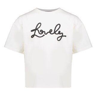 Geisha winter t-shirt meisjes - wit/zwart - lovely