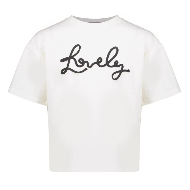 Geisha winter t-shirt meisjes - wit/zwart - lovely