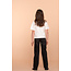 Geisha winter t-shirt meisjes - wit/zwart - lovely
