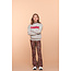 Geisha winter sweater meisjes - grijs/roze - atelier