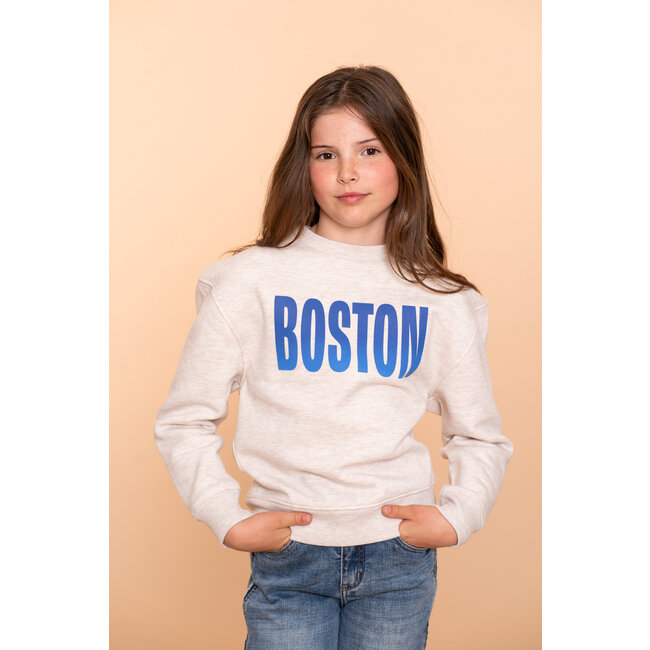 Geisha winter sweater meisjes - beige/blauw - boston