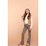 Geisha winter gilet meisjes - zand - zigzag, teddy borduursel