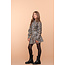 Geisha winter rok meisjes - bruin/blauw/zwart - luipaard