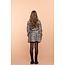 Geisha winter rok meisjes - bruin/blauw/zwart - luipaard