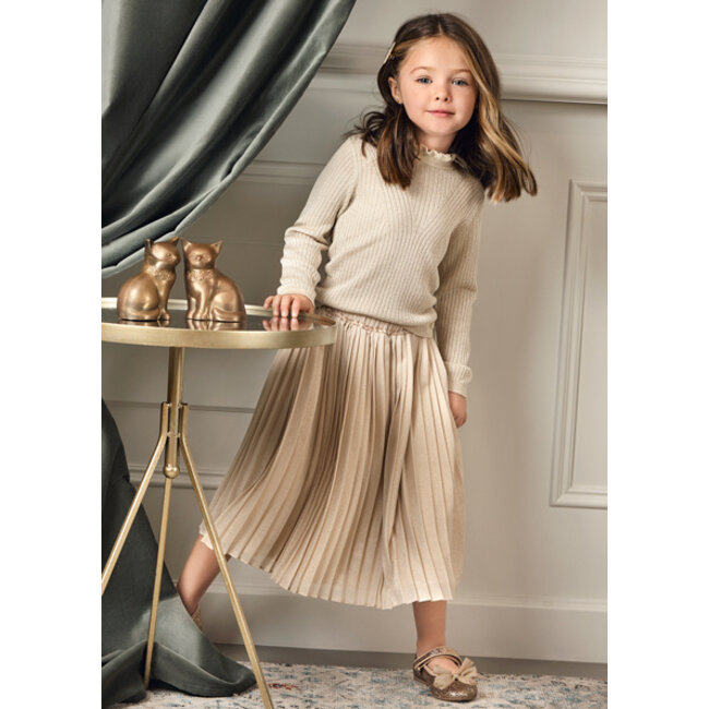 Abel & Lula winter midi rok meisjes - beige