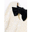 Abel & Lula winter jurk meisjes - wit - velvet - pailletten