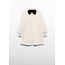Abel & Lula winter jurk meisjes - wit - velvet - pailletten