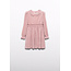 Abel & Lula winter jurk meisjes - roze - gebreid - geplooid