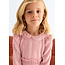 Abel & Lula winter jurk meisjes - roze - gebreid - geplooid