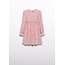 Abel & Lula winter jurk meisjes - roze - gebreid - geplooid