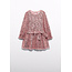 Abel & Lula winter jurk meisjes - roze - pailletten