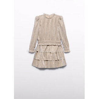 Abel & Lula winter rok-set meisjes - beige - gebreid - geplooid