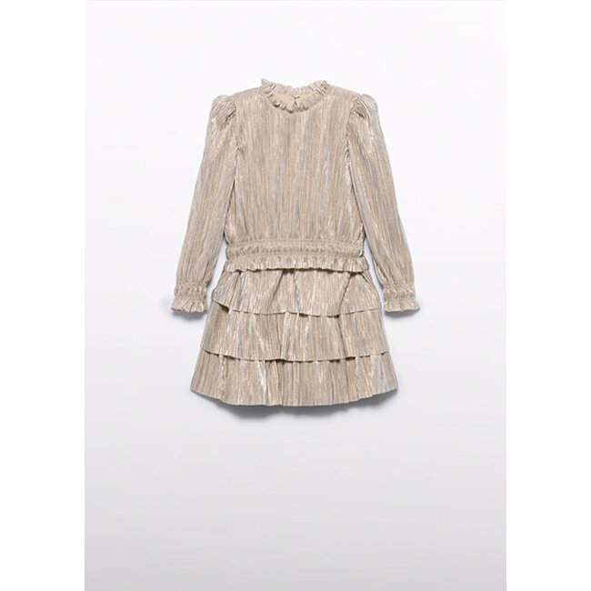 Abel & Lula winter rok-set meisjes - beige - gebreid - geplooid