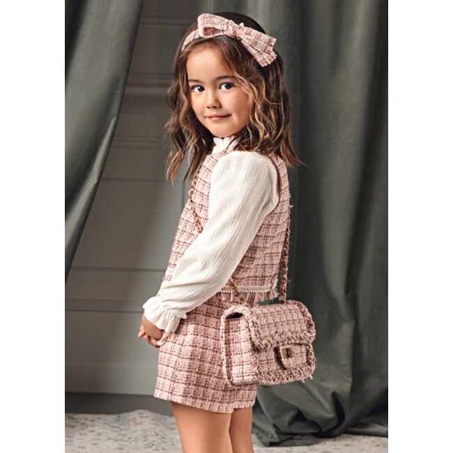 Abel & Lula winter bermuda-set meisjes - roze