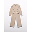Abel & Lula winter broek-set meisjes - beige - gebreid