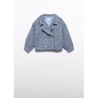 Abel & Lula winter jas meisjes - licht blauw