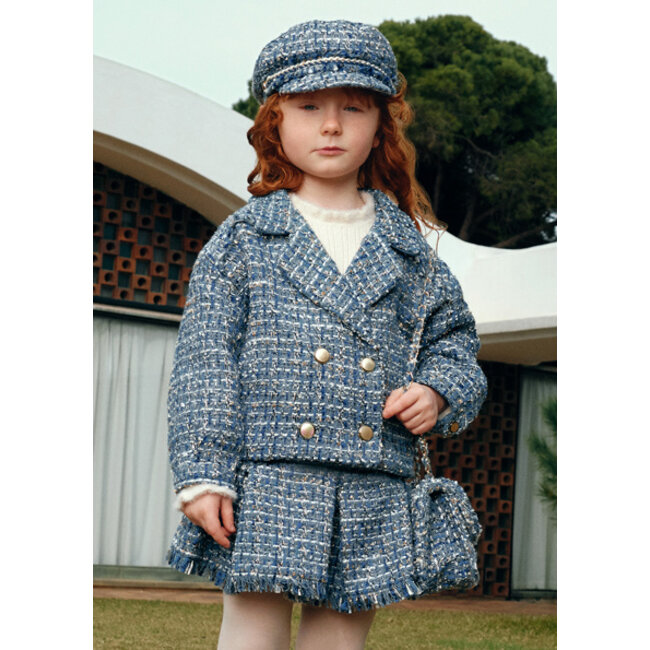 Abel & Lula winter jas meisjes - licht blauw