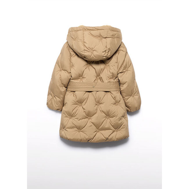 Abel & Lula winter jas meisjes - bruin - gewatteerd