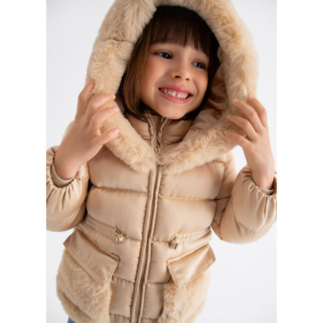 Abel & Lula winter jas meisjes - beige