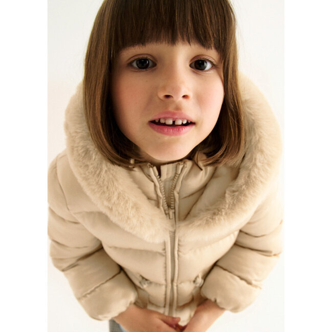 Abel & Lula winter jas meisjes - beige