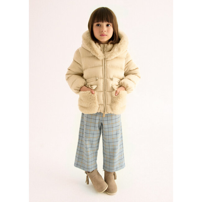 Abel & Lula winter jas meisjes - beige