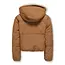 Kids ONLY winter winterjas meisjes - bruin - KogMaria - puffer, omkeerbaar