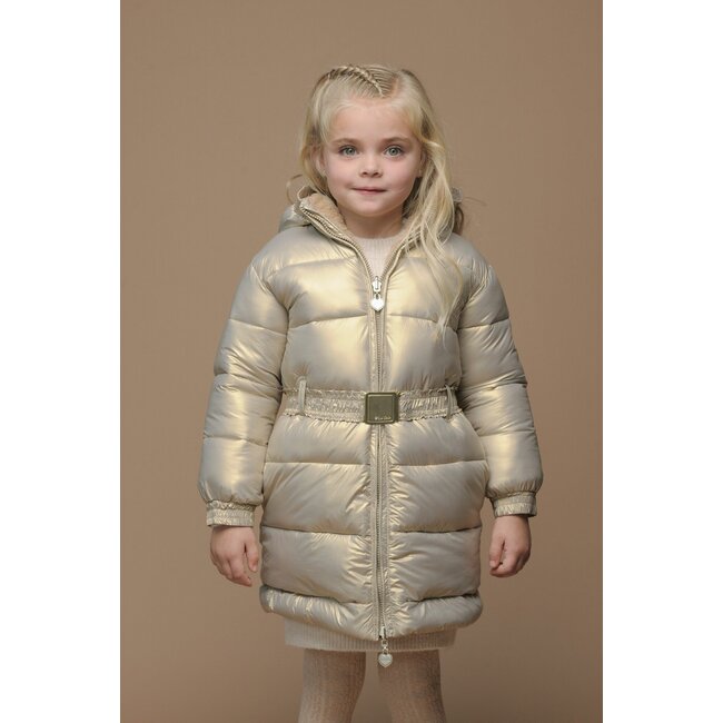 Le Chic winter winterjas meisjes - goud - Beth - omkeerbaar