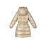 Le Chic winter winterjas meisjes - goud - Beth - omkeerbaar