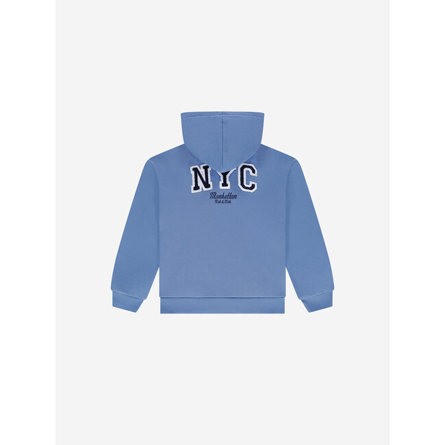 Nik&Nik winter hoodie meisjes - blauw - Novan