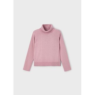 Mayoral winter sweater meisjes - roze - turtleneck - gebreid