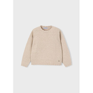 Mayoral winter sweater meisjes - bruin - gebreid