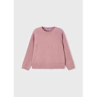 Mayoral winter sweater meisjes - roze - gebreid