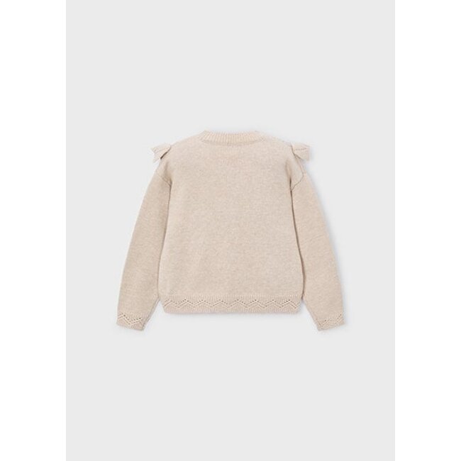 Mayoral winter sweater meisjes - zand - gebreid