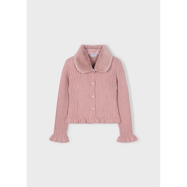 Mayoral winter vest meisjes - roze - fur