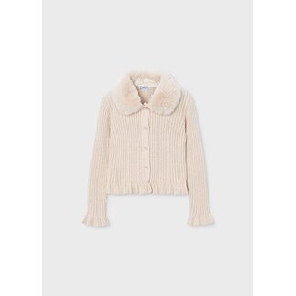 Mayoral winter vest meisjes - bruin - fur