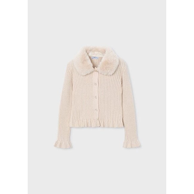 Mayoral winter vest meisjes - bruin - fur